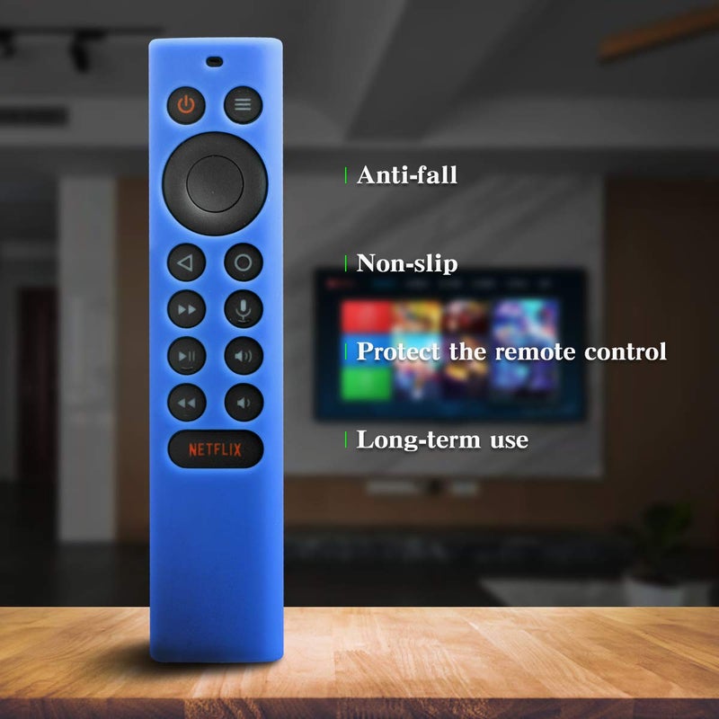VSEER [2 Pack] Silicone Protective Cover for NVIDIA Shield TV Pro/4K HDR Remote Controller Series, Light Weight Kids-Friendly Silicone Skin Anti-Slip/Shockproof with Hand Strap (Red & Blue) - Image 5